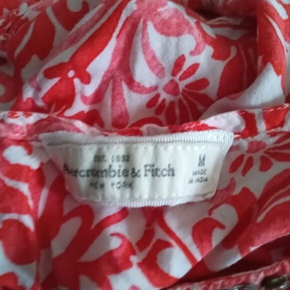 Abercrombie & Fitch Y2K Floral Beaded Tank Top M - Picture 4 of 4